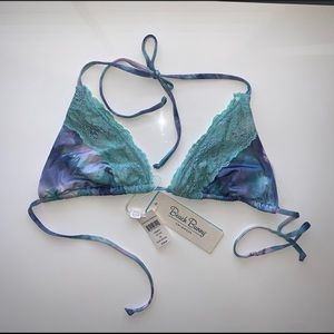 Beach Bunny Blue Tie Dye Tri Top | NWT